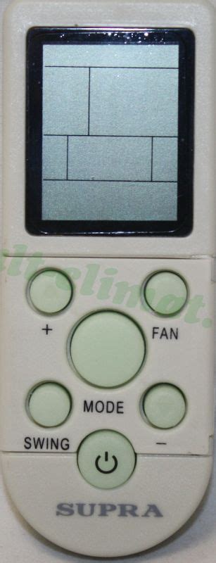 Оригинальный пульт для кондиционера Supra YKP-F/010