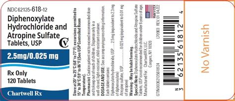 Diphenoxylate and Atropine: Package Insert / Prescribing Info