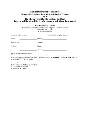 Fillable Online Info Fldoe Registration Form Survey Fax Email Print