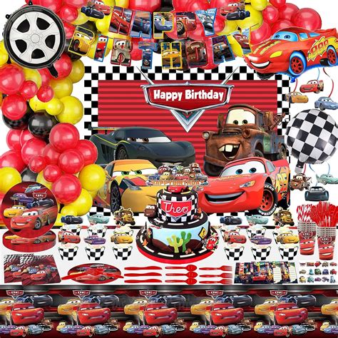 Pcs Lightning Mcqueen Birthday Party Supplies India Ubuy