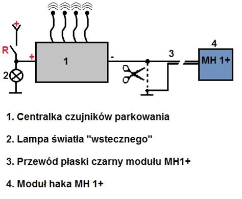 MODUŁ HAKA SAMOCHODOWEGO 12V STEROWNIK POLSKI 13PIN