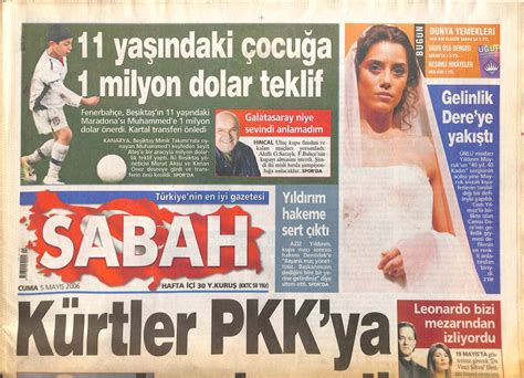 Sabah Gazetesi May S Ya Ndaki Ocu A Milyon Dolar Teklif