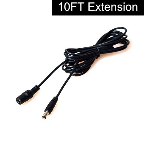 M Ft Dc Power Extension Cable X Mm Plug Male To Female Adapter