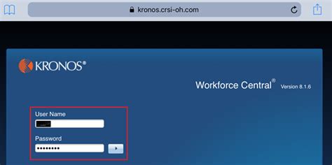 Ukg Workforce Central Kronos Mobile Setting Your First Password And