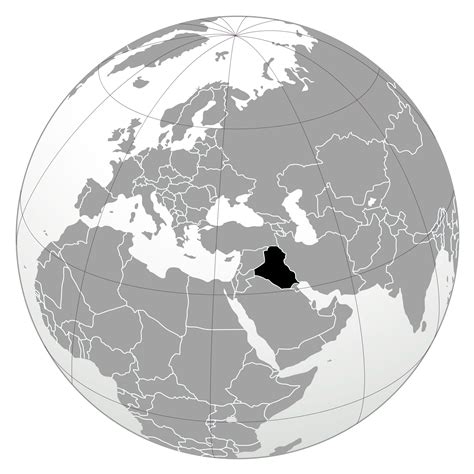 Large location map of Iraq | Iraq | Asia | Mapsland | Maps of the World