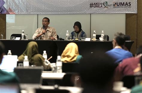 Unila Gelar Pelatihan Jurnalistik Kehumasan Universitas Lampung