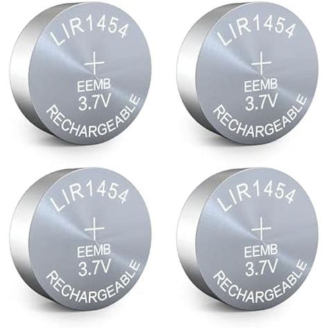 Eemb Pack Lir Rechargeable Battery V Lithium Ion Button