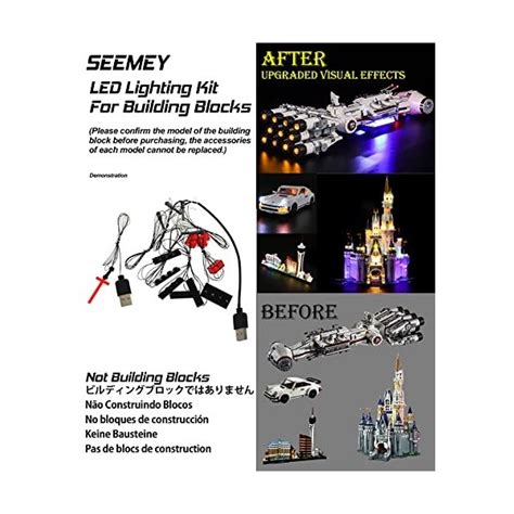 Seemey Kit Déclairage Led Pour Lego Harry Potter Château De Poudla