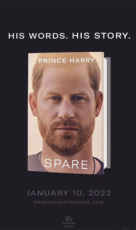 Prince Harry's 'Spare' memoir cover revealed, release date confirmed