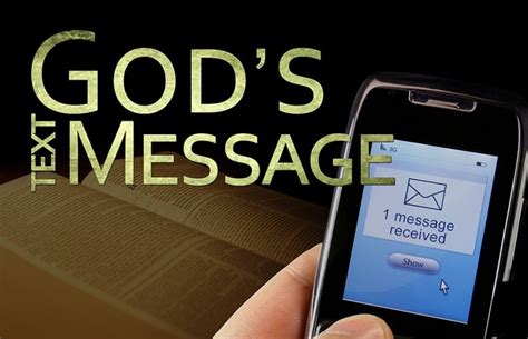 BLOGGING WITH PASTOR V.: GOD'S "TEXT" MESSAGES