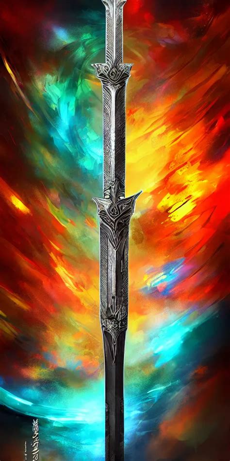 A Mythical Sword From Another Universe Dramatic Stable Diffusion