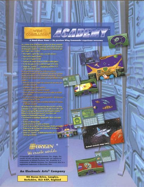 Wing Commander Academy Cover Or Packaging Material Mobygames