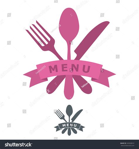 Simple Menu Restaurant Logo Icon Vector Stock Vector 320038919