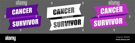 Cancer survivors day ribbon set isolated Stock Vector Image & Art - Alamy