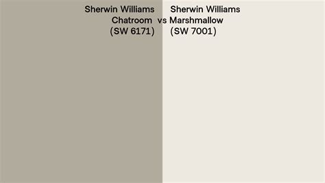 Sherwin Williams Chatroom Vs Marshmallow Side By Side Comparison