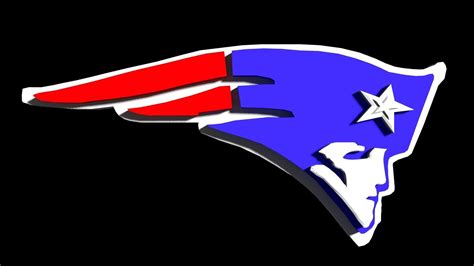 New England Patriots NFL team logo 3D | CGTrader