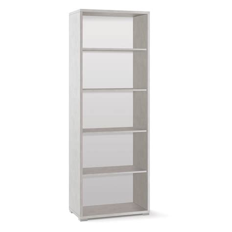 Mobile Multiuso Con Ripiani Cm 70x41x199h Colore Ossido Bianco