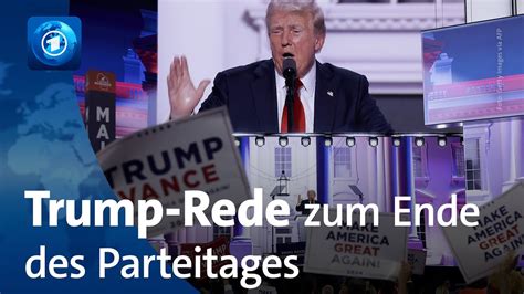 Trump hält Rede zum Ende des Parteitages der Republikaner YouTube