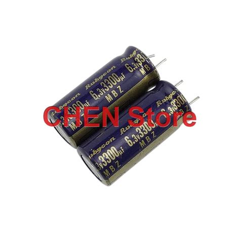 50pcs New Rubycon Mbz 6 3v3300uf 10x25mm Electrolytic Capacitor Mbz 3300uf 6 3v Ultra Low Esr