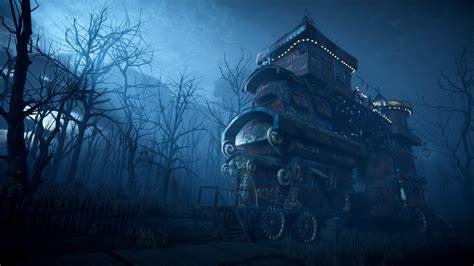 Artstation Haunted Circus Trailer House