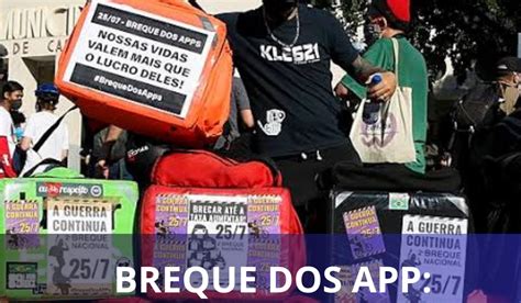 Breque Dos App Greve De Entregadores De App Marcadas