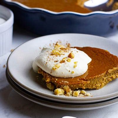 Crustless Pumpkin Pie (Gluten-free, Dairy-free) - Plates by Nat