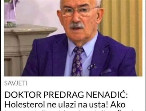 Dr Predrag Nenadi Ako Imate Trigliceride Ne Jedete Meso S Ro Tilja