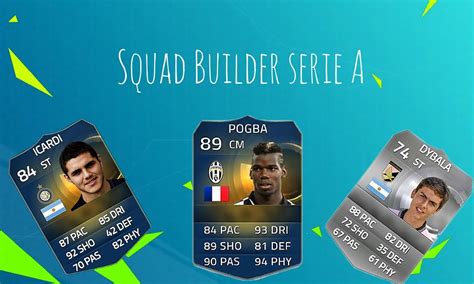 Squad Builder FIFA 15 Serie A 3kk YouTube