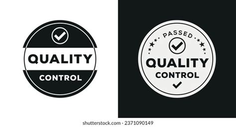 Quality Control Label Vector Illustration Stock Vector Royalty Free 2371090149 Shutterstock