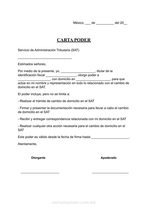 Doc Formato De Modelo De Carta De Solicitud De Cambio De Domicilio