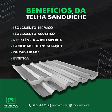 Benefícios de Telha Sanduíche