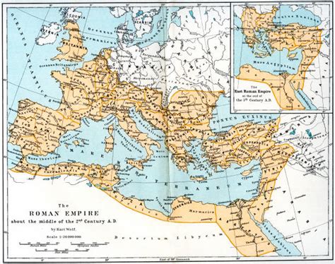 Map of the Roman Empire, 2nd century AD, (1902). Pictures | Getty Images