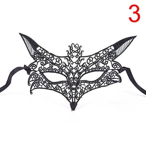 Fashion Mask Black Lace Hollow Mask Goggles Nightclub Queen Female Lingerie Cutout Eye Masks For