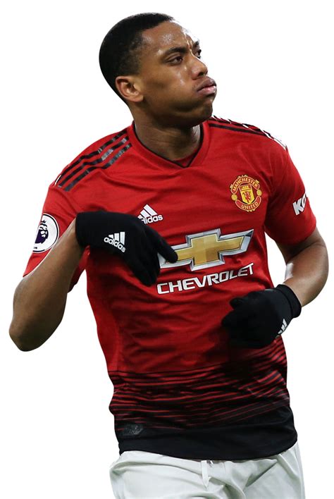 Anthony Martial Manchester United football render - FootyRenders