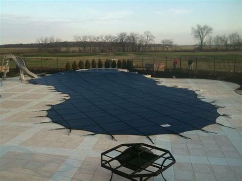 After Rayner Blue Mighty Mesh Safety Pool Cover Residential Pool