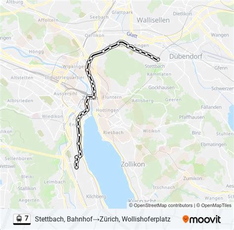 7 Route Schedules Stops And Maps Stettbach Bahnhof‎→zürich