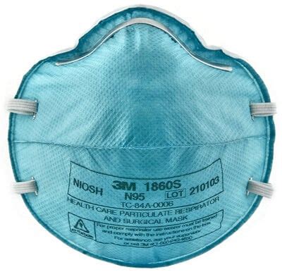 3M Particulate Healthcare Respirator 1860S N95 120 Per Case 3M Canada