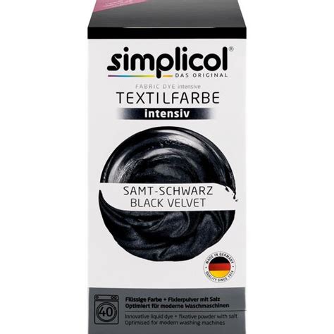Simplicol barwnik do tkanin 560g Czerń Aksamitna - CzystySklep.pl