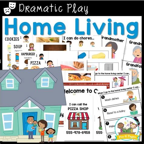 Dramatic Play Home Living Center for Preschool and Pre-K - Pre-K Pages