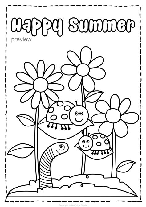 Printable Summer Coloring Pages