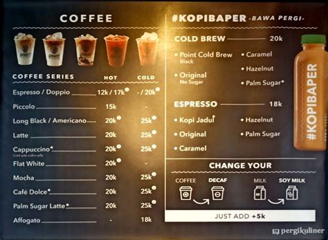 diperbarui menu point coffee pancoran mas depok