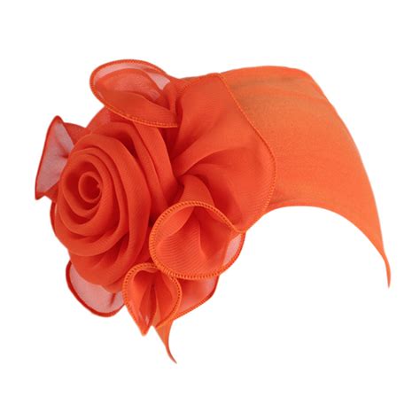 Labakihah Hat Women Ladies Retro Big Flowers Hat Turban Brim Hat Cap Pile Cap Or Turbans For