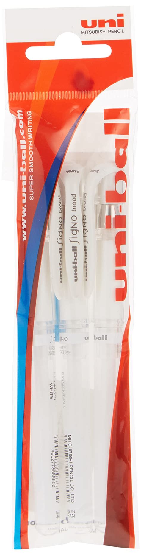 Buy Uni Ball Um Signo Broad Point Gel Pen White Pack Of