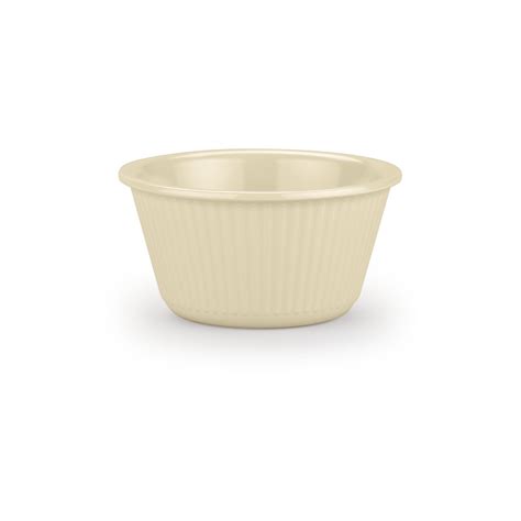 S Melamine Fluted Bowl Ramekin Oz Bone Carlisle