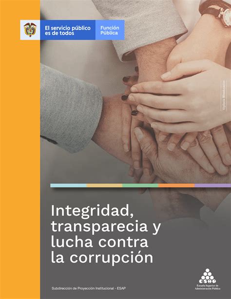 Integridad Transparencia Y Lucha Contra La Corrupción Escuela