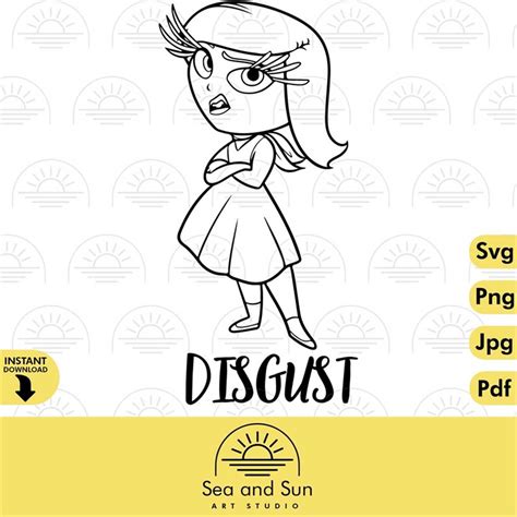 Disgust Inside Out Svg Clip Art Files Inside Out Head Disn Inspire Uplift