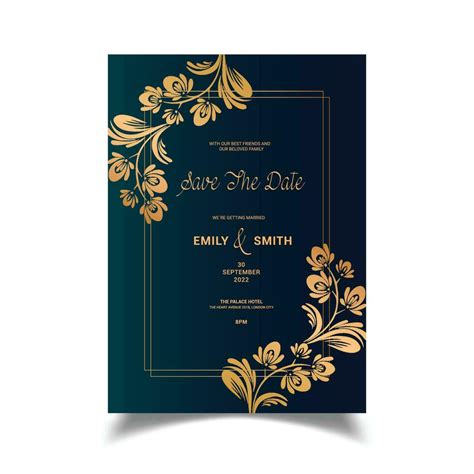 Wedding Card Design 25272274 Vector Art at Vecteezy