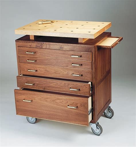 A Rolling Cabinet With An Optional Workbench Top For Those Who Have