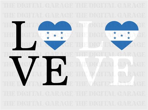 Honduras Flag SVG PNG Love Honduras Honduras Svg Honduras - Etsy