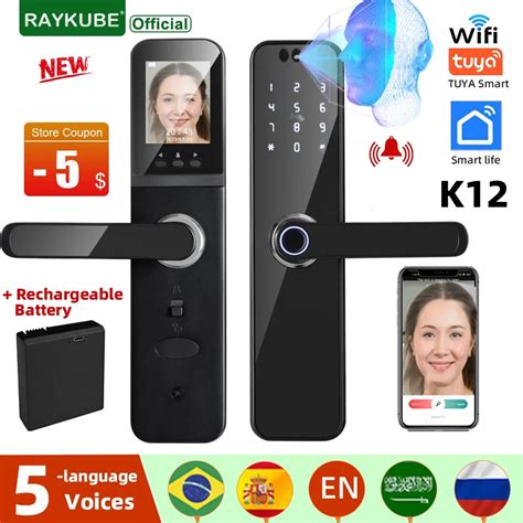 Raykube K Tuya Wifi C Mara Cerradura Electr Nica D Reconocimiento